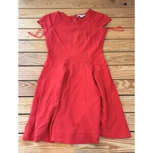 Diane Von Furstenberg Women’s Short Sleeve Jersey Dress Size 8 Red R9